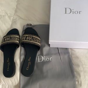 Christian Dior DWAY SLIDE
Deep Blue Embroidered